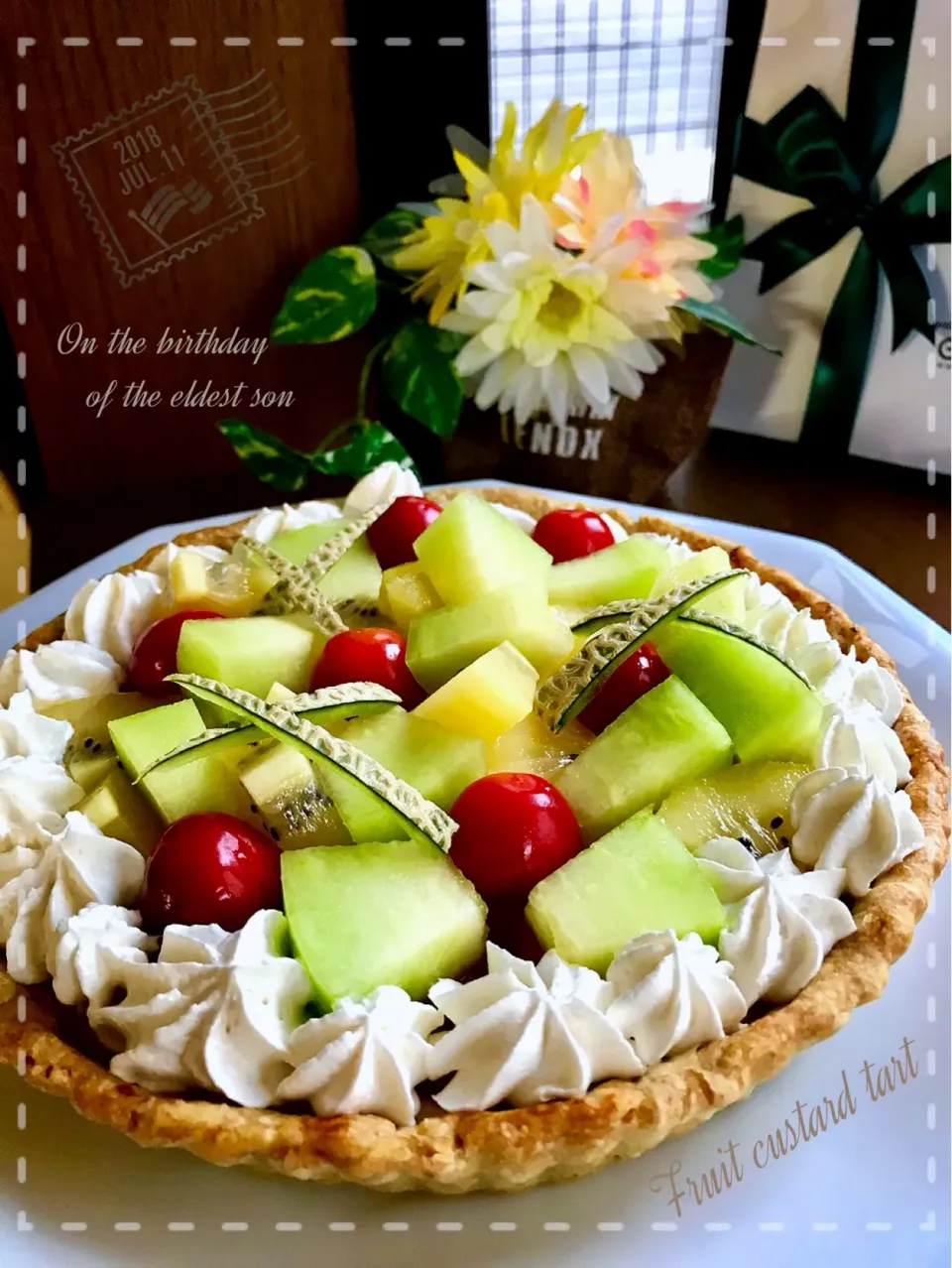 はやちんさんの料理 🎂息子の誕生日にカスタードフルーツタルト🎉|はやちんさん