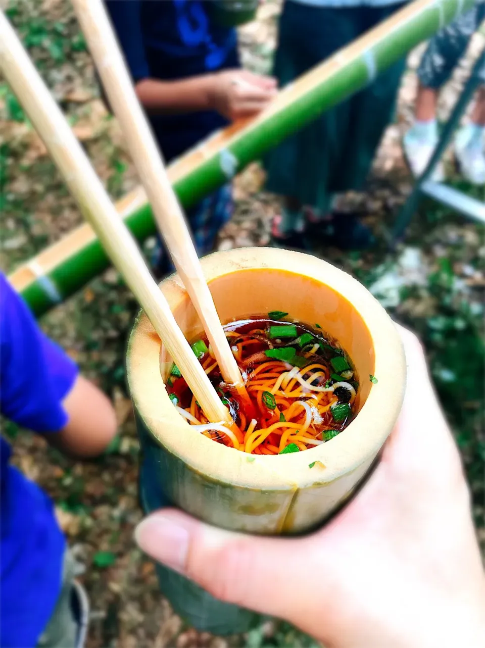 流しそうめん|もっさんさん