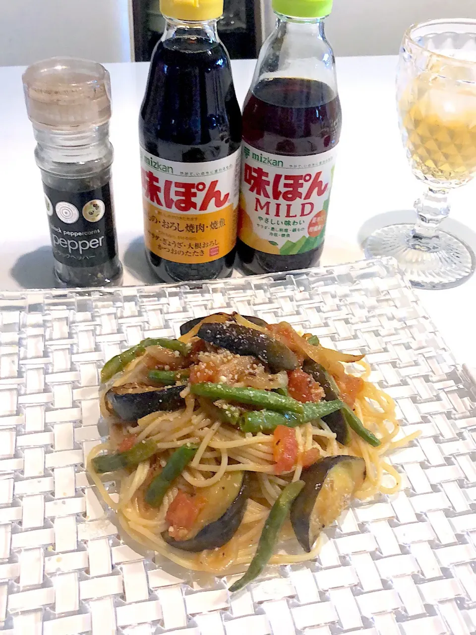 味ぽんで夏野菜の冷製パスタ|adriablueさん