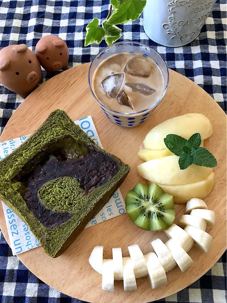 自家製抹茶あん食|むーさん