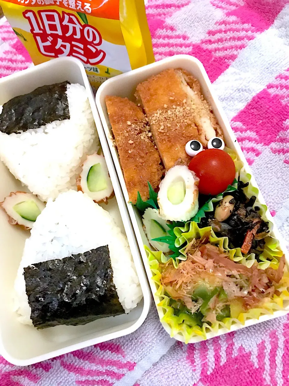 【ささみカツ】弁当〜ささみカツ・オクラと茄子出汁漬け・ひじき煮・ちくわキュウリetc〜|華恋さん