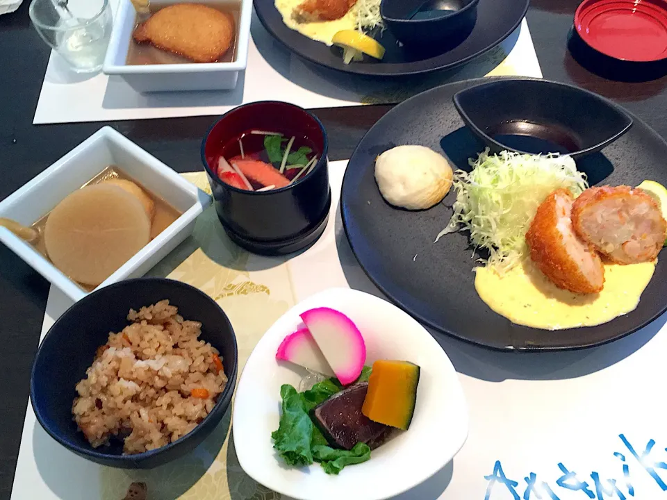 エビコロッケ定食|田嶋由起さん