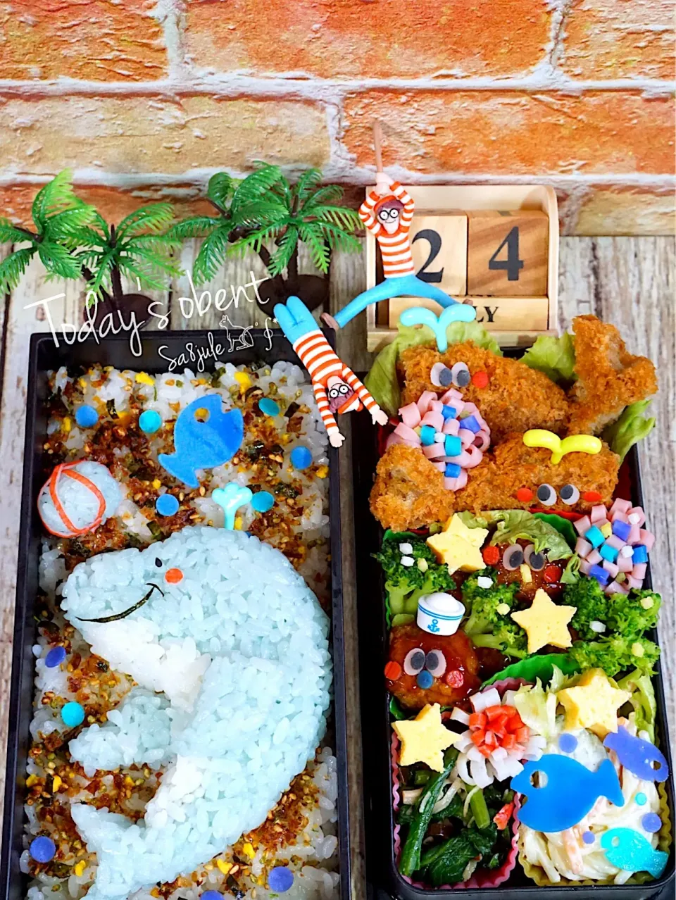 イルカ🐬お弁当(♥´꒳`*)(*´꒳`♥)|La-Jule Sa8さん