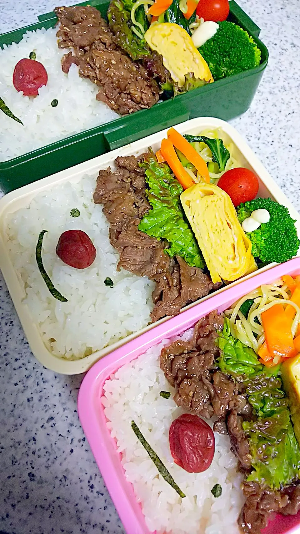 夫 息子 娘 お弁当‼️|かねしろ食堂さん