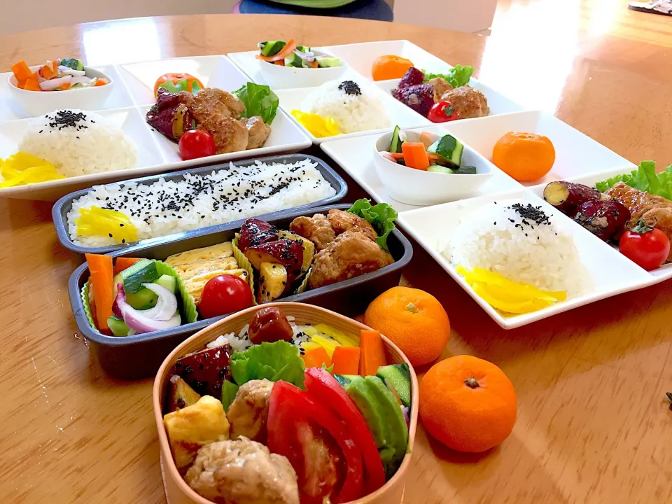 親子お弁当🍱&お留守番ランチ🍴|ふみぃさん