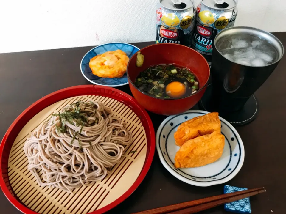 猛暑、食べないと倒れる…。
盛り蕎麦定食🍻|良太さん