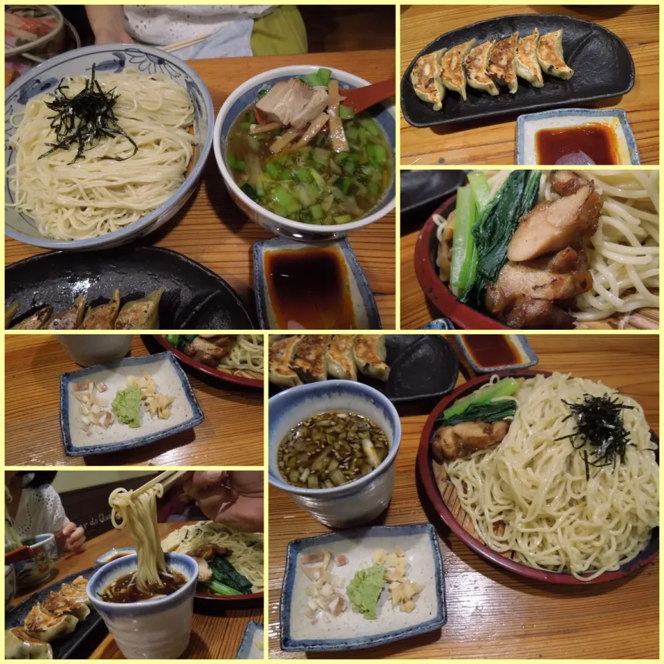 塩つけ麺とざるつけ麺
塩つけ麺はあっさりで、ゆず香るスープは薄めなくて飲めます。
ざるつけ麺は、和風の蕎麦つゆベースです。|Takeshi  Nagakiさん