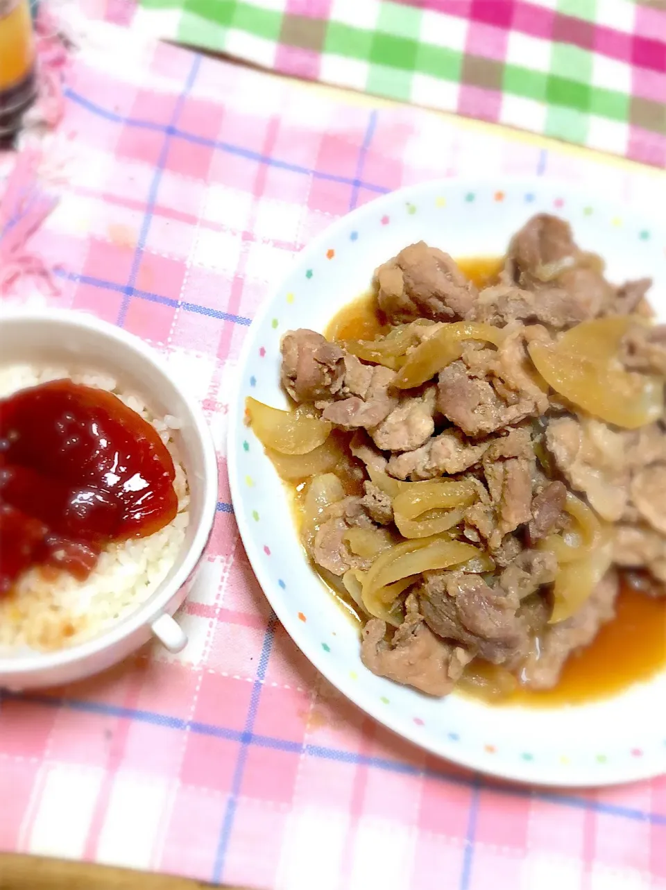 生姜焼き、漬け丼|チビすけさん