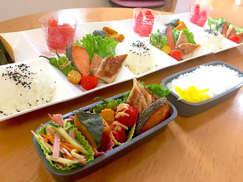 子ども達お弁当🍱&お留守番ランチ🍴|ふみぃさん