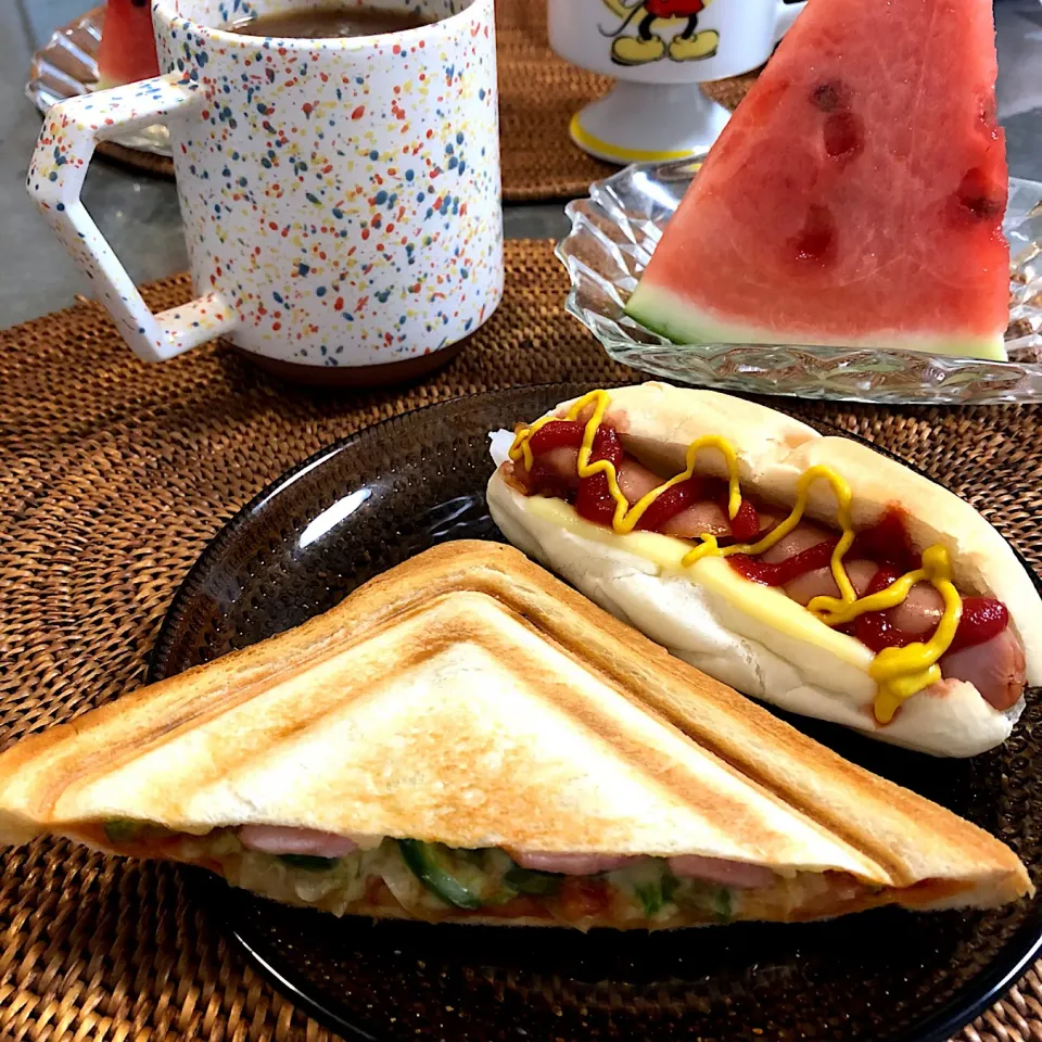 Snapdishの料理写真:朝ごぱん(ﾟ∀ﾟ)|nao子さん