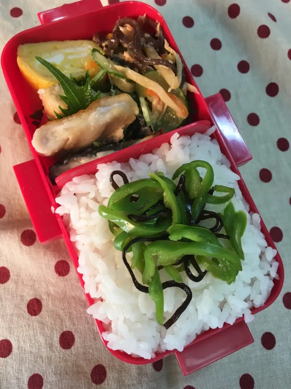 Snapdishの料理写真:7月25日 今日も猛暑弁当🍱|sakuramochiさん