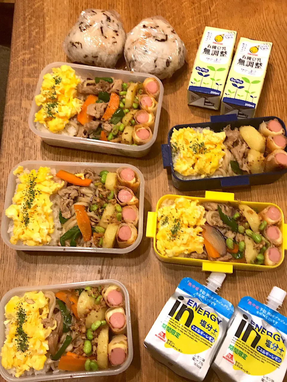 Snapdishの料理写真:家族弁当7月26日|hatabowwyomeさん