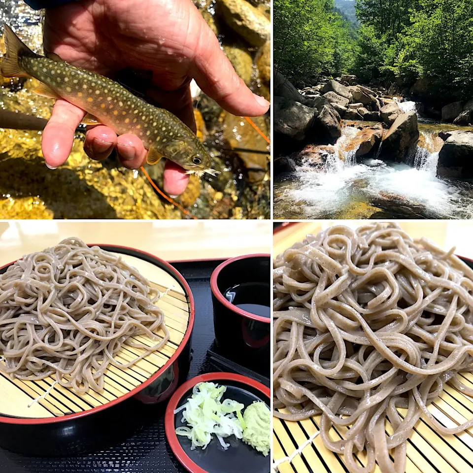 岩魚釣りのお昼は手打ち蕎麦|wildcat山猫さん