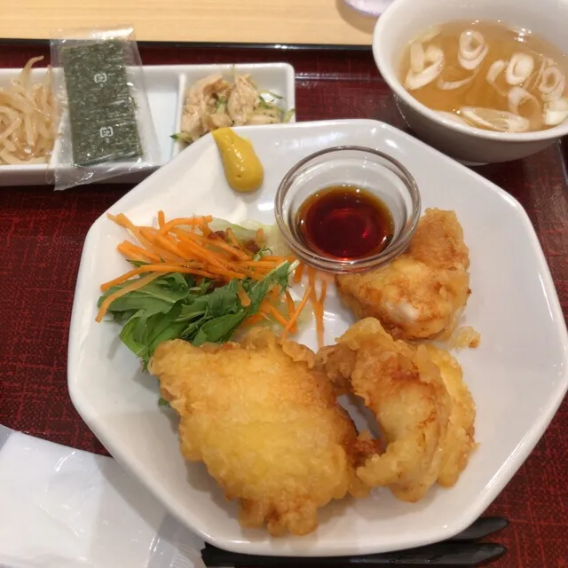 さっぱり鷄天定食|いだっちさん