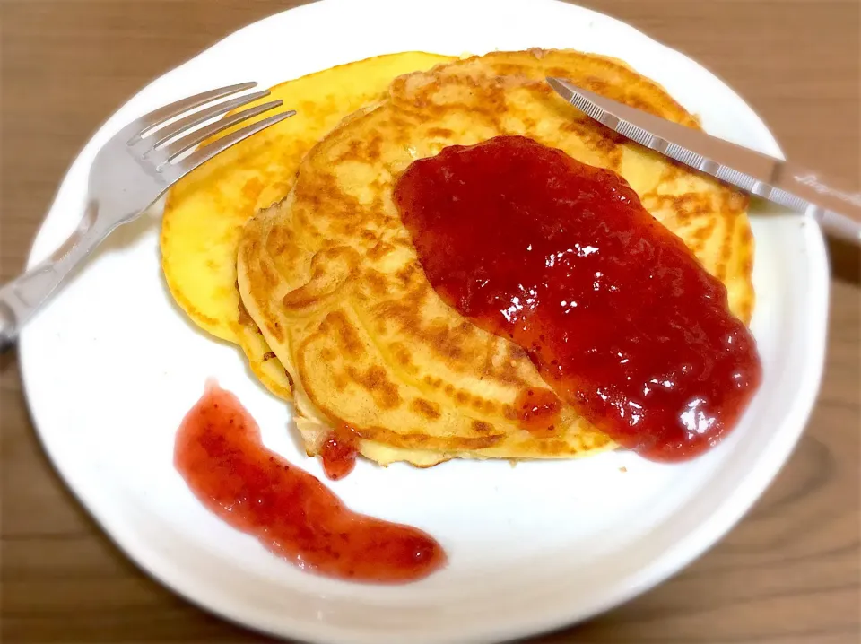 焦がしバターのパンケーキ
#夜食|キキさん