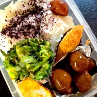 Snapdishの料理写真:旦那弁当🍱
#タッパー弁当|めかぶさん