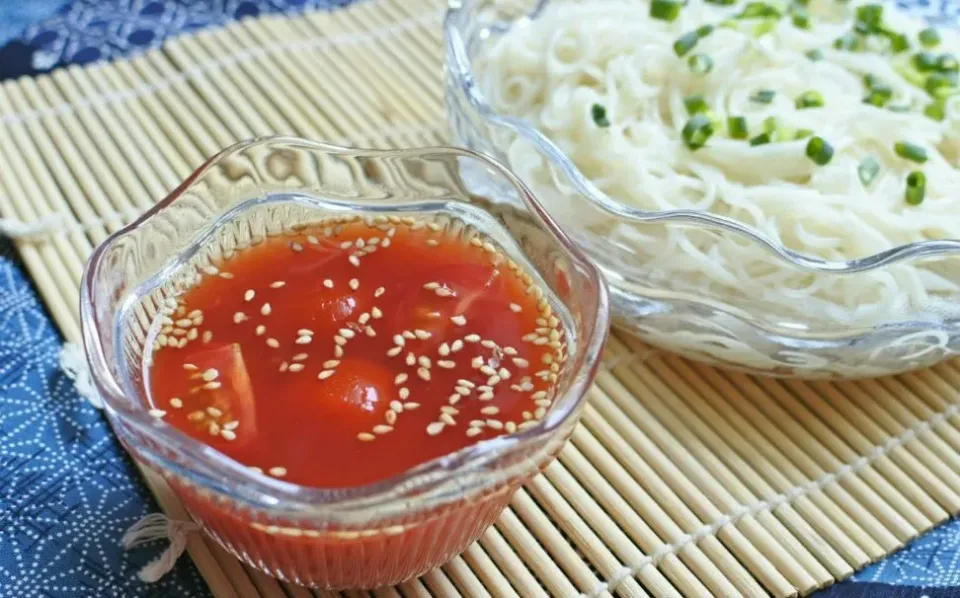 夏レシピ！トマトそうめん|主夫Pさん