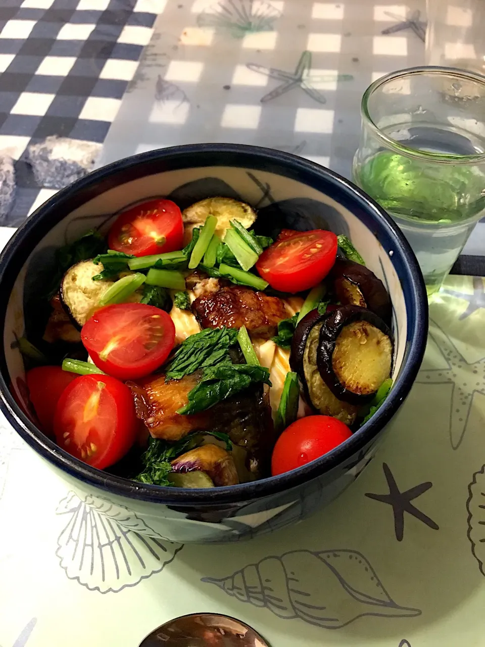 うなぎとお野菜、おぼろ豆腐のサラダ風|ありすさん