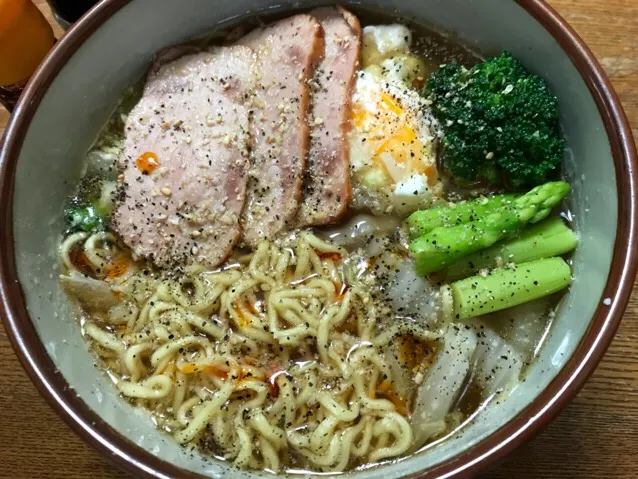 Snapdishの料理写真:#マルちゃん正麺 🍜、醤油味❗️ (๑•́ω•̀๑)✨|サソリさん