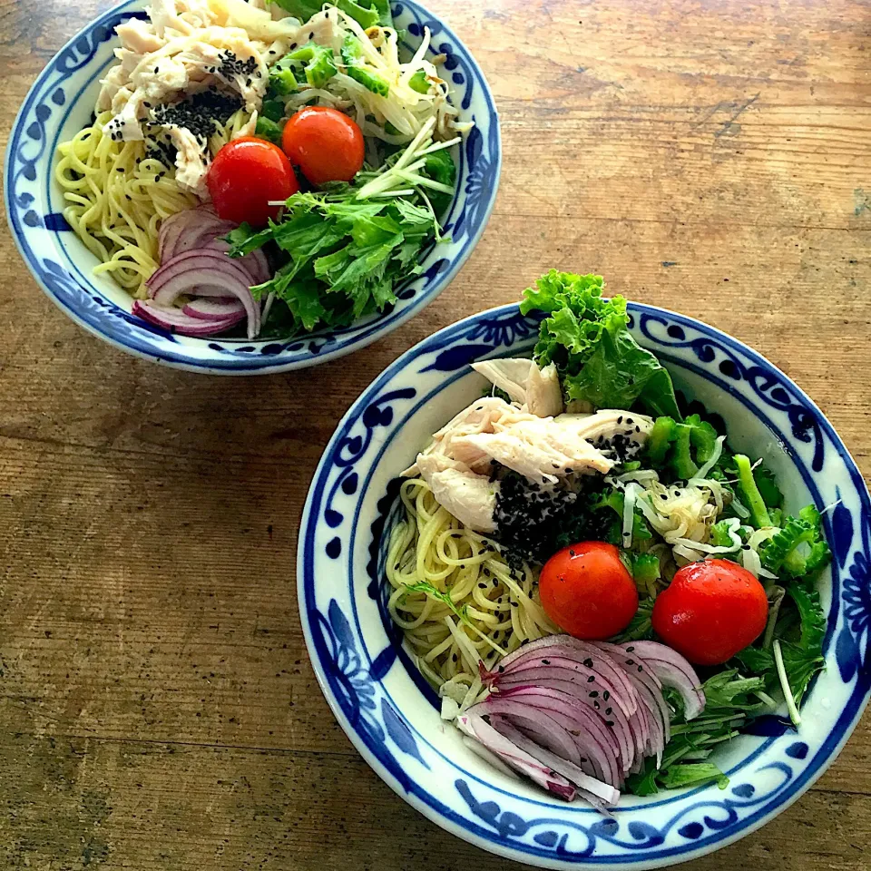 土曜日の昼ごはん‼︎
 #土曜日  #土曜日のお昼ご飯  #お昼ごはん  #昼ごはん  #ランチ  #lunch  #冷やし中華  #野菜たっぷり  #ふたりごはん  #ふたりぐらし|Yoshinobu Nakagawaさん