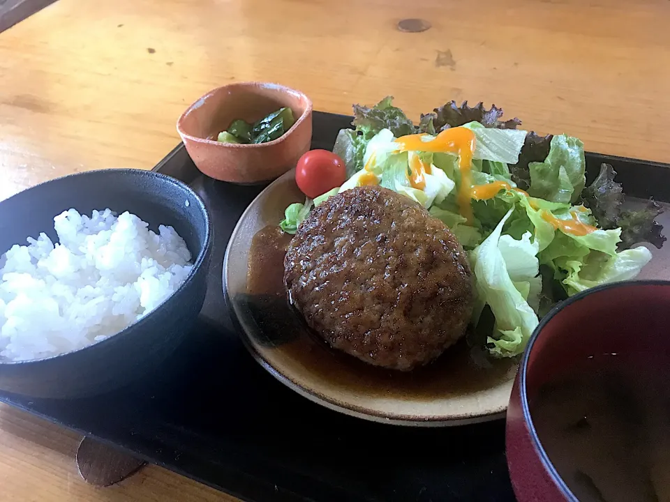 ハンバーグ定食|けーさん