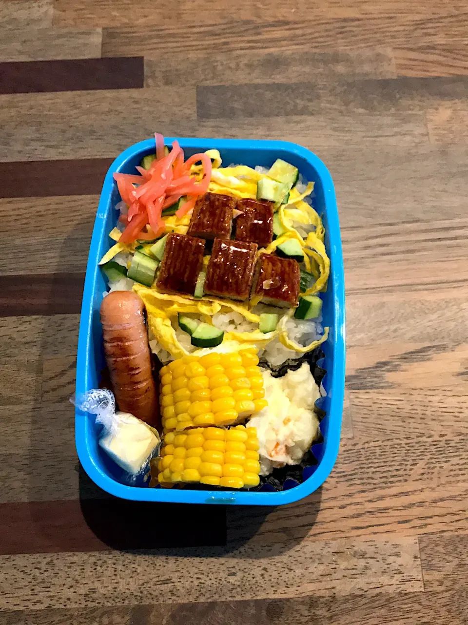 Snapdishの料理写真:#小学生弁当  #学童弁当  #夏休み弁当  #うな次郎|さにー☆ミさん