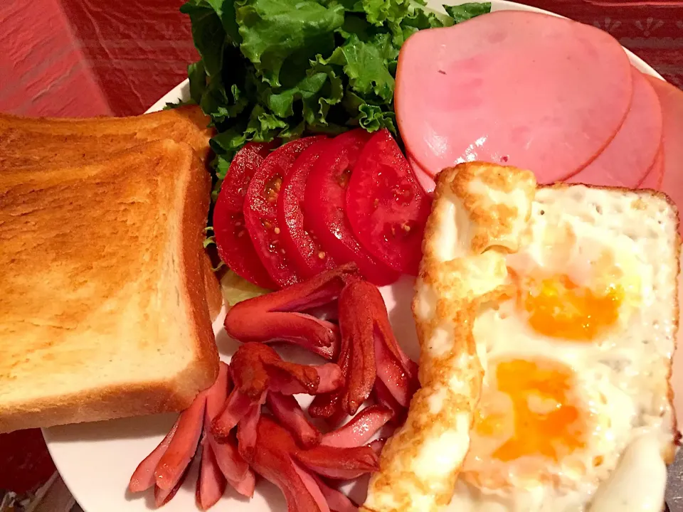 Snapdishの料理写真:Good morning Breakfast  my husband|Kodomo Cookingさん