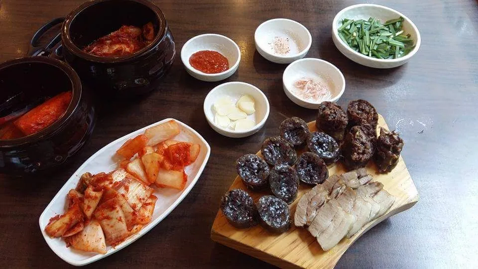 blood sausage lunch set|steven z.y.さん