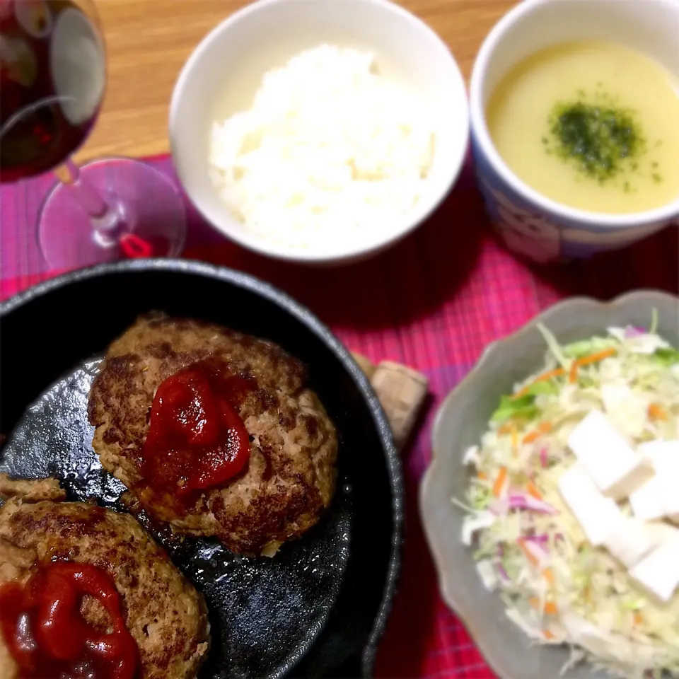 2018/07/26 スキレットで豆腐ハンバーグ|kykyさん