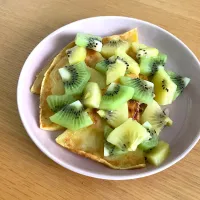 キウイたっぷり🥝もちもちパンケーキ🥞|co8tomoさん