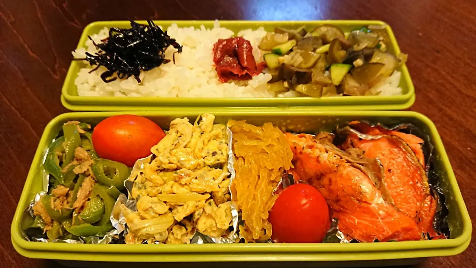 鮭弁当
 #今日のお弁当|りょーさん