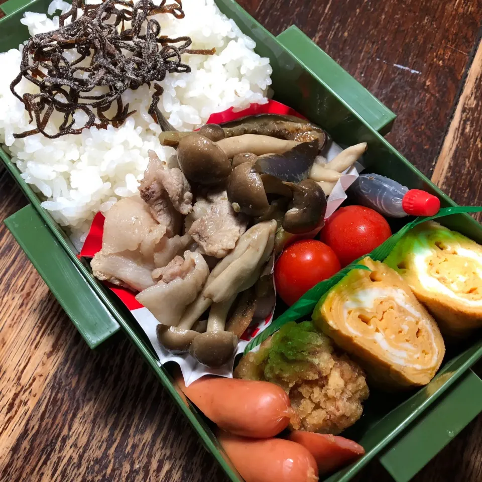 Snapdishの料理写真:2018.7.30  息子の弁当|miharu♡さん