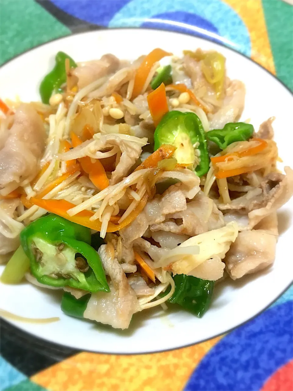 豚肉と野菜たっぷりスタミナ焼き❣️|パオパオあつこさん