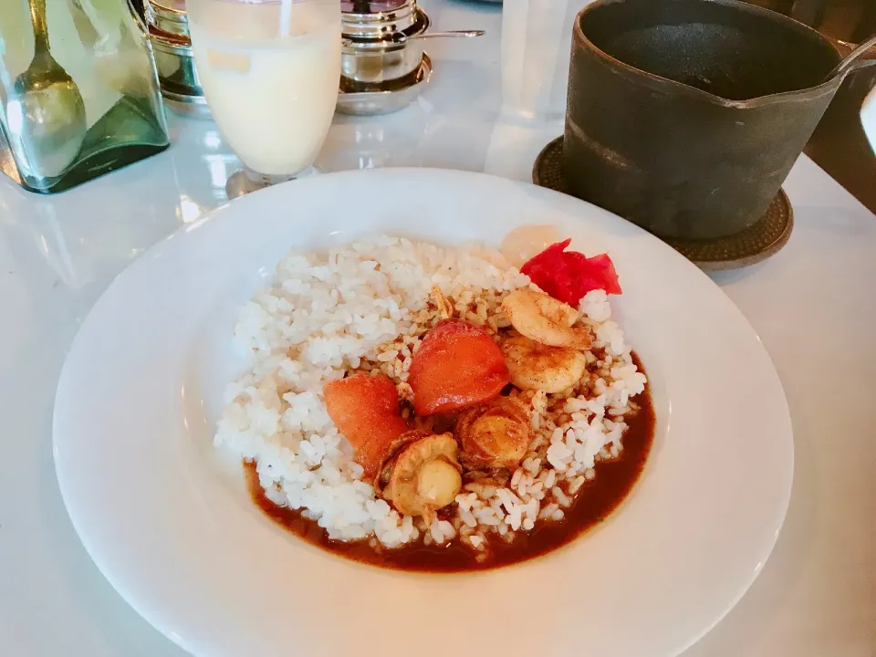 海老とホタテのトマトカレー
ミルクセーキ|ちゃみこさん