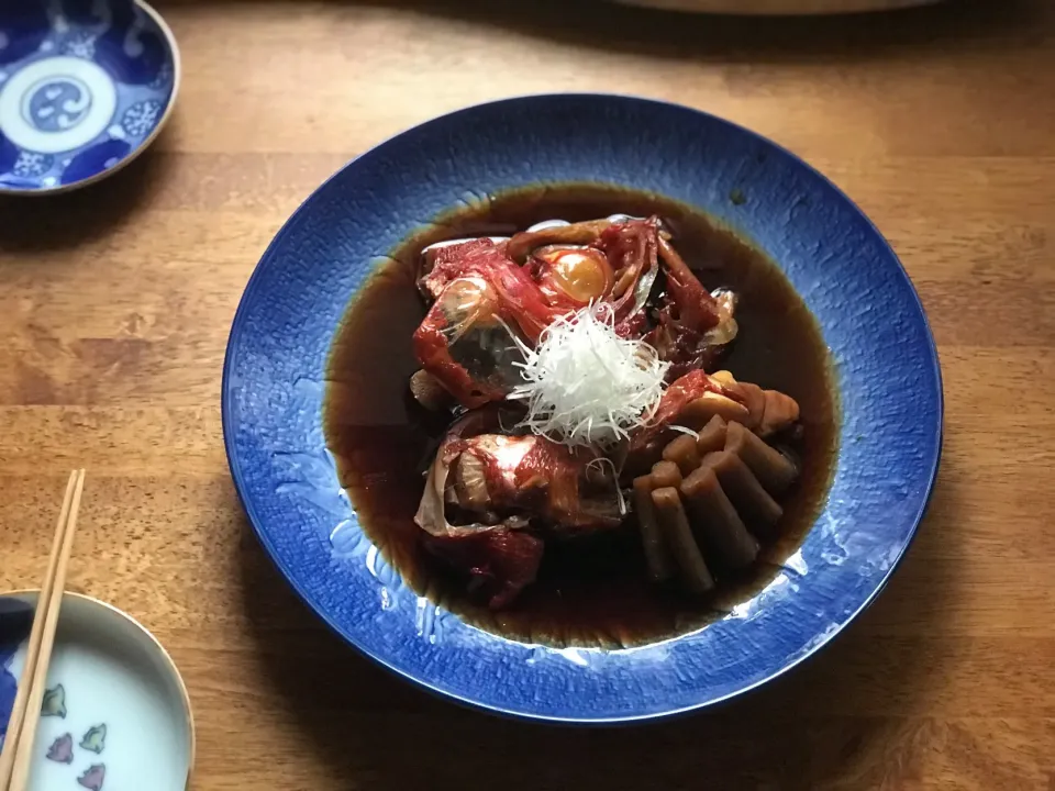 金目鯛のあら煮|まる(丸大豆)さん