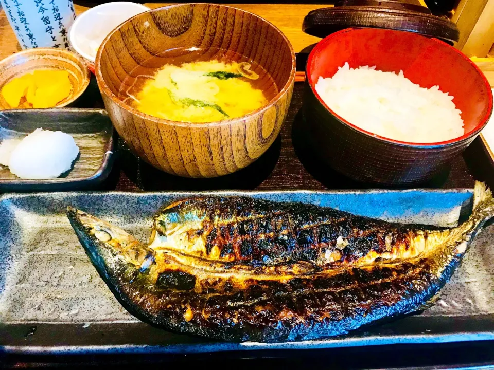 秋刀魚の開き焼き定食|yさん