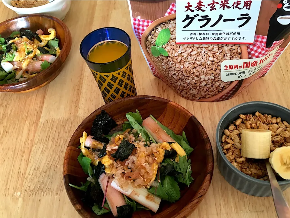 金曜日のくまモングラノーラ朝ごはん✿おは✾“ヽ(｡◠‿◠｡)ﾉ”✾よお✿|さくたえさん