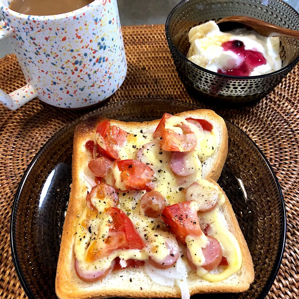 Snapdishの料理写真:朝ごぱん(ﾟ∀ﾟ) #朝ごぱん|nao子さん