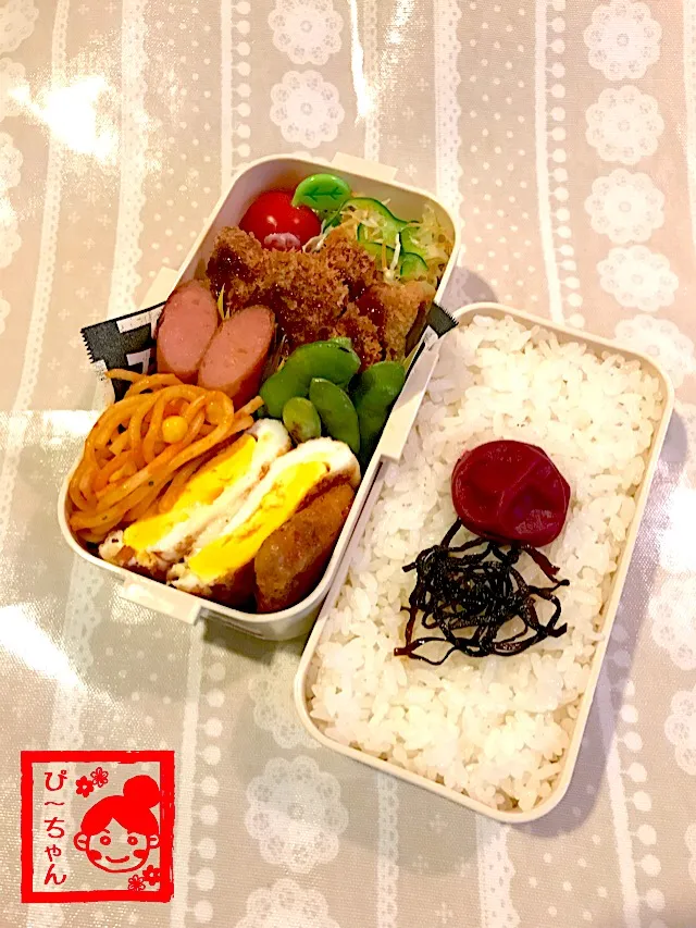 Snapdishの料理写真:次女☆部活🏸一日練習弁当‼︎|☆ぴ〜ちゃん☆さん