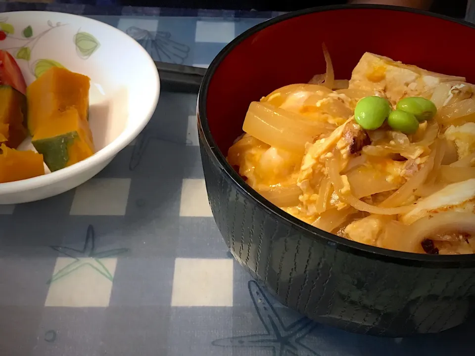 とうふと玉ねぎの卵とじ丼
かぼちゃ煮|ありすさん