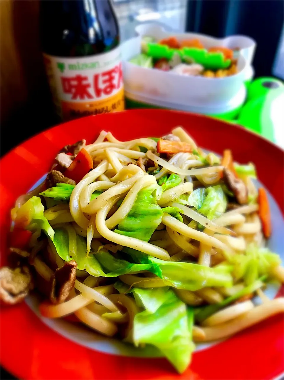 味ぽんでさっぱり焼うどん🌸|はやちんさん