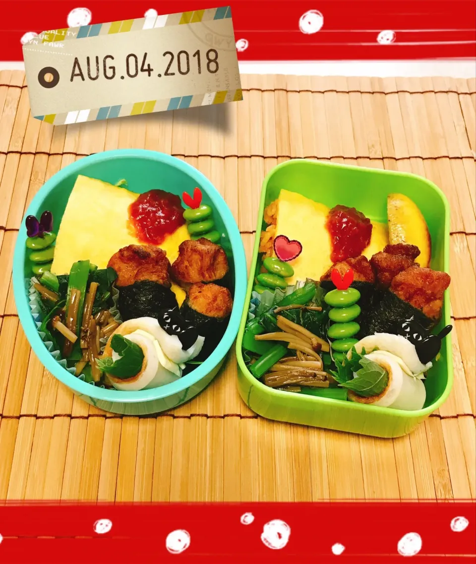 2018/8/4   #夏休み  #お弁当|もっさんさん