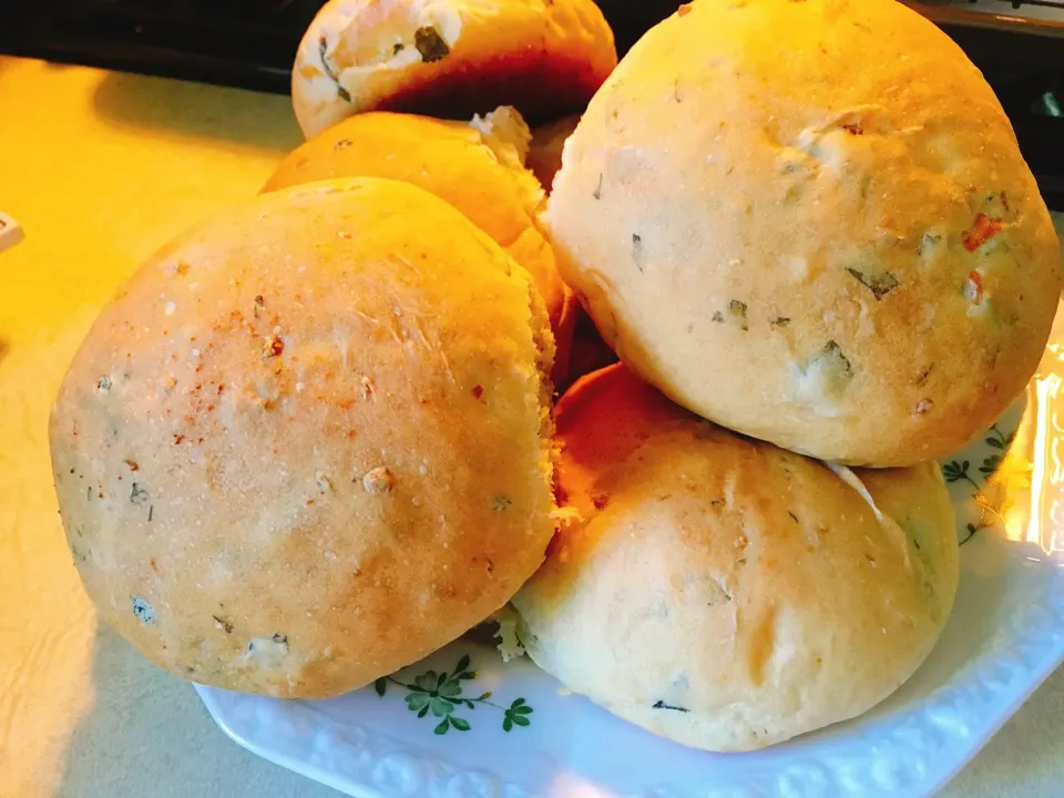 Basil with garlic breads|reigineさん