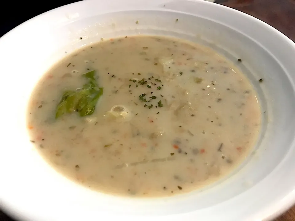 Spinach mushroom soup|Sky Blueさん