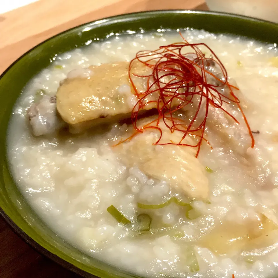 Snapdishの料理写真:手羽先で参鶏湯風🐣🍲|べべべさん