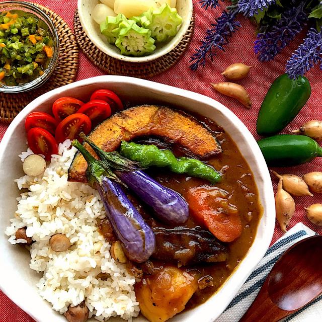 アピオスともち麦ご飯のこだわり野菜カレー ゆみ Snapdish スナップディッシュ Id 9gl0ja