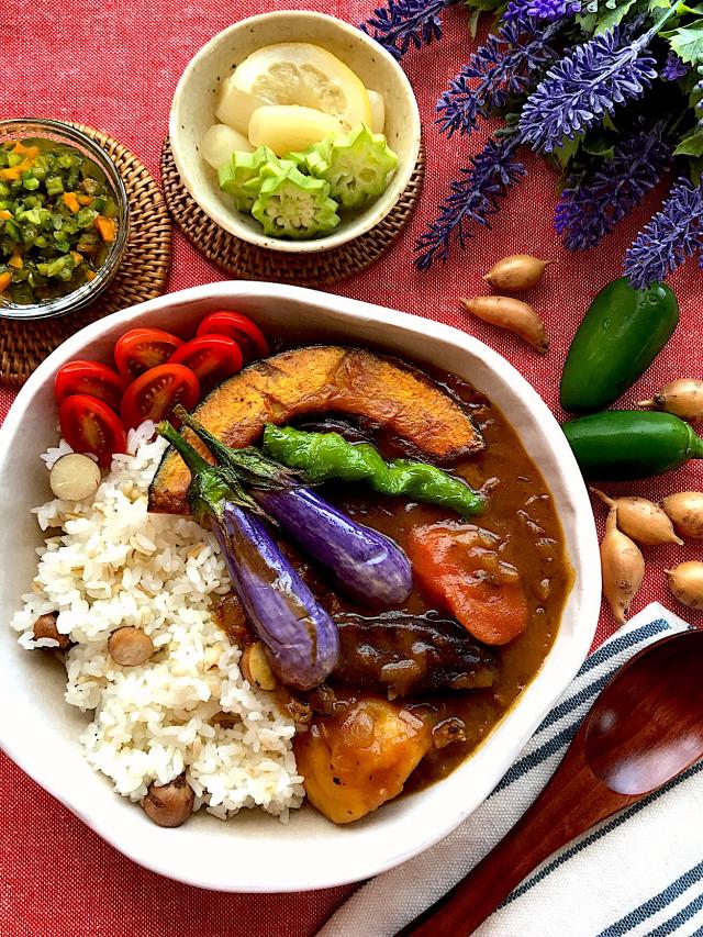 素 カレー 野菜 揚げ