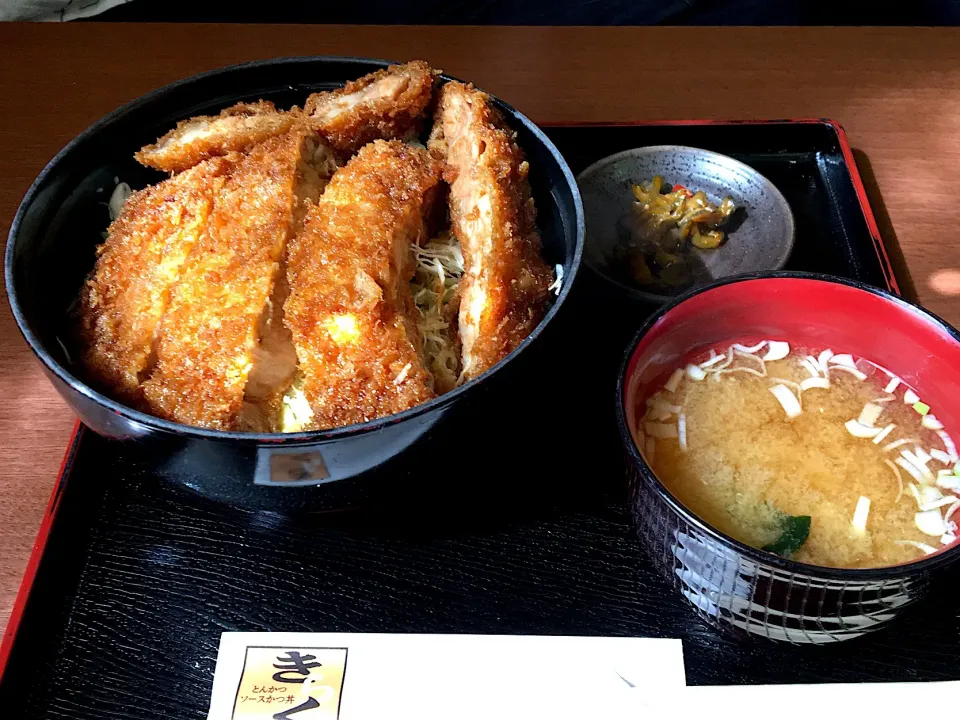 Snapdishの料理写真:ソースカツ丼|Etsuko  Takakiさん