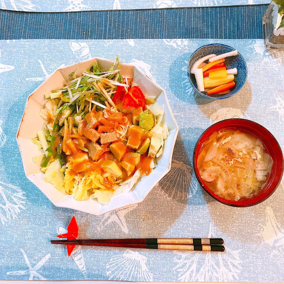 ごまたれこんにゃく麺サラダ|♡mii's kitchen♡さん