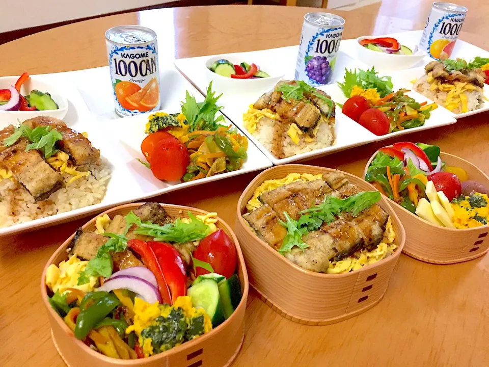 夫婦お弁当🍱&お留守番ランチ🍴
鰻いただいたぁーーーー((o(´∀｀)o))|ふみぃさん